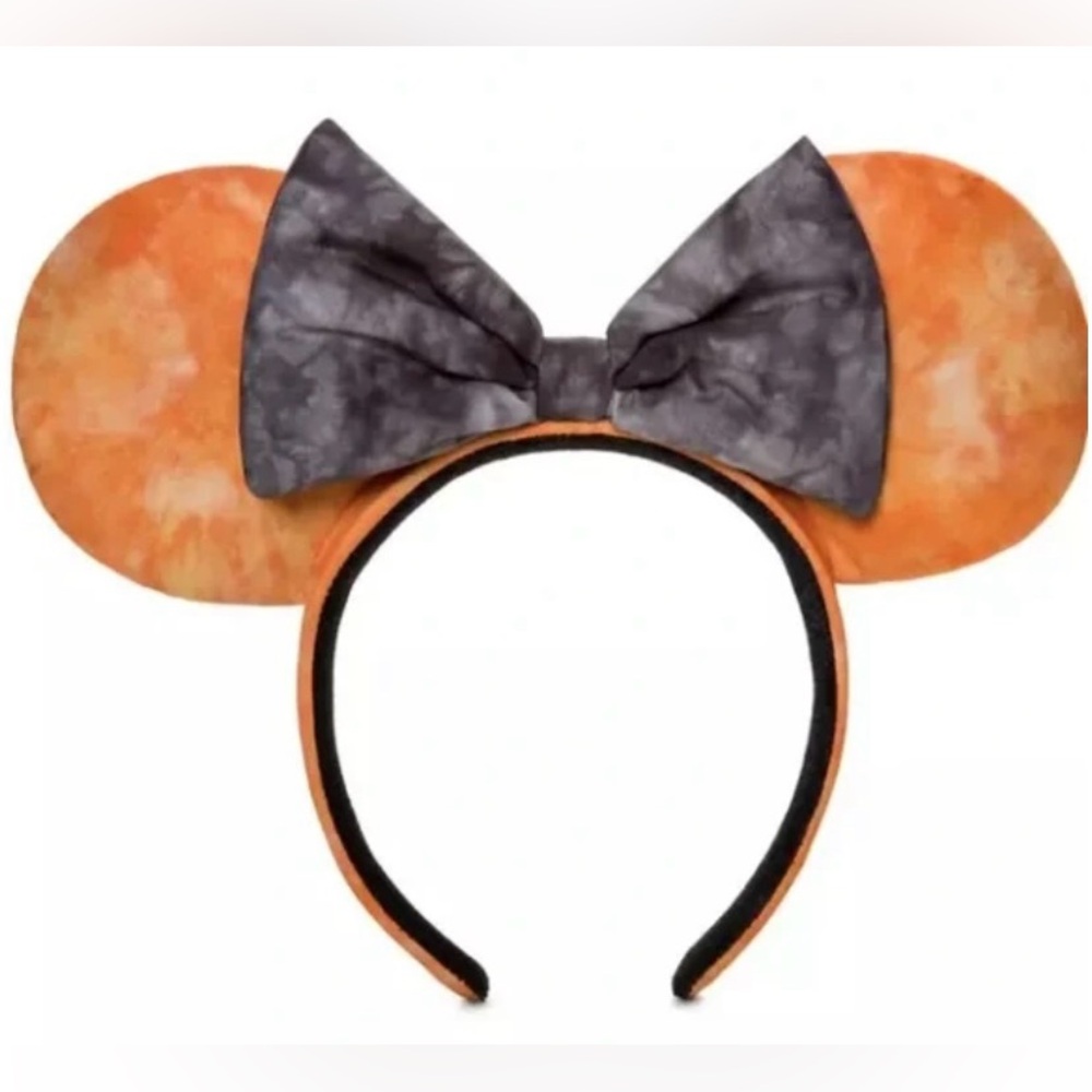 Disney Orange and Black Tie Dye Halloween 2022 Minnie
Ear Headband